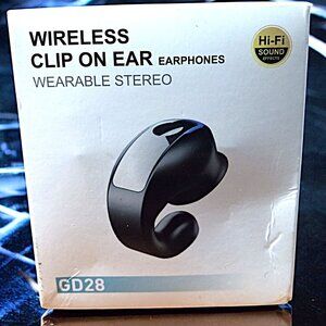 GD28 Bone Conduction Headphones Bluetooth 5.3 Ear Clip